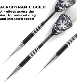 img 1 attached to 🐍 Viper Desperado 80% Tungsten Steel Tip Darts: Iron Cross with Storage/Travel Case