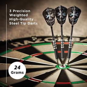 img 3 attached to 🐍 Viper Desperado 80% Tungsten Steel Tip Darts: Iron Cross with Storage/Travel Case