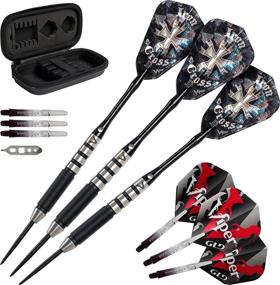 img 4 attached to 🐍 Viper Desperado 80% Tungsten Steel Tip Darts: Iron Cross with Storage/Travel Case