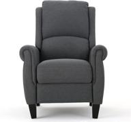 🪑 ultimate comfort and style: christopher knight home haddan fabric recliner in charcoal shade logo