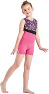 🏻 stunning kql gymnastics leotards dancewear with rhinestones for girls, available with socks & tights logo
