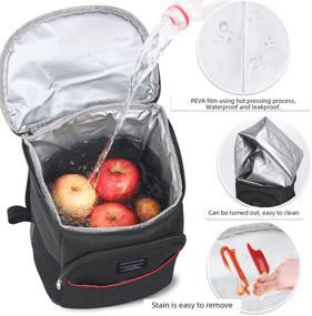 img 3 attached to BULYZER Insulated Backpack Waterproof Lunch Black
