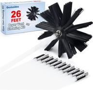 🔥 geniusidea 26 feet dryer vent cleaning brush with synthetic brush head - the ultimate lint remover and fireplace chimney brushes, use with or without power drill logo