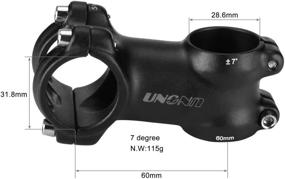 img 3 attached to FOMTOR 31.8 Stem - 60mm, 70mm, 80mm, 90mm - 7 Degree - Lightweight Bike Handlebar Stem - Suitable for Mountain, Road, BMX, and MTB Bikes