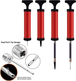 img 1 attached to HDSHIMAO Portable Ball Pump: Ultimate Inflation Kit for Basketball, Football, Volleyball, Water Polo & More!