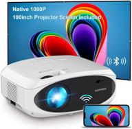 🎥 high-definition wifi projector with bluetooth, 7500l full hd 1080p, xoppox outdoor movie video projector - wireless mirroring, hdmi/usb/laptop compatibility [includes 100'' screen] logo