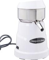 🍊 omega c-10w citrus juicer - professional grade with 3 juice cones | fits all citrus sizes | 150 rpm | surgical steel bowl & pulp strainer | non-slip feet | white logo