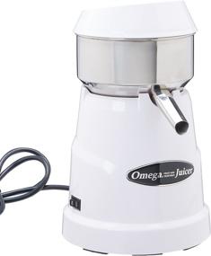 img 2 attached to 🍊 Omega C-10W Citrus Juicer - Professional Grade with 3 Juice Cones | Fits All Citrus Sizes | 150 RPM | Surgical Steel Bowl & Pulp Strainer | Non-Slip Feet | White