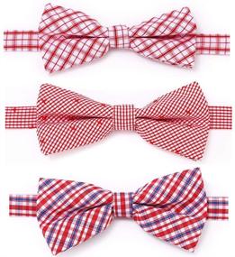 img 1 attached to Freewindo Dog Bow Ties: Stylish Adjustable Cat Bow Ties for Dogs & Cats - 9pcs Set!