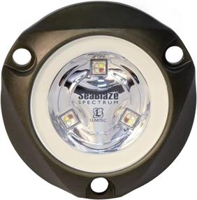 img 4 attached to 🚤 Lumitec 101436 SeaBlazeX Mini Spectrum RGBW LED Underwater Boat Light with Surface Mount for Full-Color Output