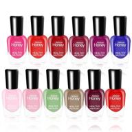 💅 fercaish non-toxic nail polish set – eco-friendly, easy peel-off formula, quick drying, water-based polish (12 bottles) logo