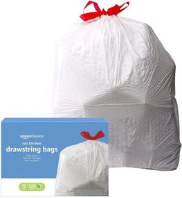 img 4 attached to 🗑️ Amazon Basics Flextra Tall Kitchen Drawstring Trash Bags: Clean Fresh Scent, 13 Gallon, 120 Count - High-Quality Waste Management Solution