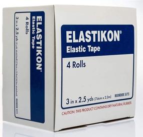 img 3 attached to 🤕 Johnson & Johnson Elastikon Elastic Tape 3" x 2.5 Yards - Case of 4 Rolls: Reliable Support for Sprains, Strains, and Muscle Injuries