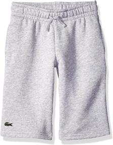img 1 attached to Lacoste Boys Fleece Shorts Black