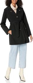 img 2 attached to 🧥 LONDON FOG Women's Stylish Double Lapel Trench Coat: Elegant Mid-Length Outerwear