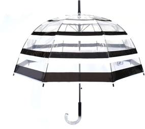 img 4 attached to SMATI Stick Automatic Clear Umbrella Umbrellas