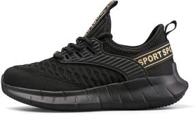 img 3 attached to 👟 Thlppe Sneakers: Breathable Lightweight Non-Slip Girls' Athletic Shoes