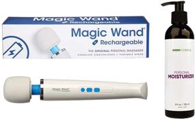 img 3 attached to Rechargeable Magic Wand with 8 oz Green Cosmos Personal Moisturizer