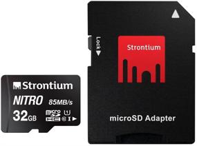 img 3 attached to Strontium Nitro 32GB Micro SDHC Memory Card with Adapter - High Speed, 85MB/s UHS-I U1 Class 10 for Smartphones, Tablets, Drones, Action Cams (SRN32GTFU1QA)