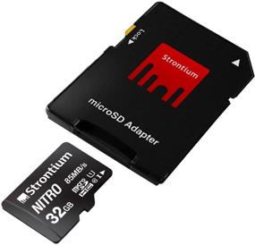 img 2 attached to Strontium Nitro 32GB Micro SDHC Memory Card with Adapter - High Speed, 85MB/s UHS-I U1 Class 10 for Smartphones, Tablets, Drones, Action Cams (SRN32GTFU1QA)