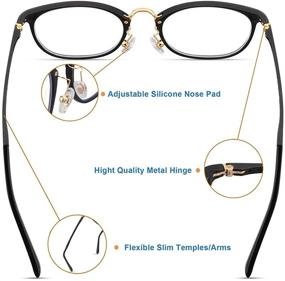 img 1 attached to 👓 Tamwy Blue Light Blocking Glasses: Ultimate Eyestrain Relief for Women & Men - Stylish & Lightweight Computer Game & Reading Eyeglasses