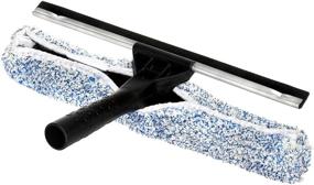 img 3 attached to 🧼 Alpine Industries 14-Inch Microfiber Window Combo: 2-in-1 Squeegee and Scrubber - Rubber Grip with Easy Rug Scrub Cleaner for Car, TV, Glass Windows & Doors