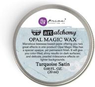 enhance your artistic creations with prima marketing artalchemy opal magicwax in turquoise satin (packaging may vary) logo