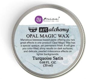 img 2 attached to Enhance Your Artistic Creations with Prima Marketing ArtAlchemy Opal MagicWax in Turquoise Satin (Packaging May Vary)