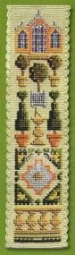 img 1 attached to 📚 Counted Cross Stitch Bookmark Kit - Orangery Design on Cream Background by Textile Heritage