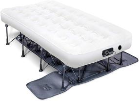 img 4 attached to 🛏️ Ivation EZ-Bed (Twin) Air Mattress with Frame & Rolling Case: Self-Inflating, Auto Shut-Off; Best for Guest, Travel, Vacation, Camping