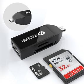 img 4 attached to 📱 Адаптер Micro USB OTG к USB 2.0: двойной считыватель карт SD/Micro SD для Android-телефонов/планшетов с функцией OTG