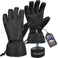 🧤 high-performance wildhorn tolcat ski gloves - unisex waterproof & breathable with thinsulate insulation, touchscreen compatibility for snow activities логотип