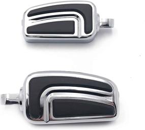 img 2 attached to 🏍️ HTTMT MT216-089 Chrome AirFlow Arrow Foot Rest Foot Pegs for Harley Davidson XLX XLX Tour Glide Dyna Daytona FXDB Electra Glide Standard FLHT Night Train VRSCA (1984 and newer)