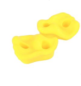 img 2 attached to 🧗 Crystal Lemon Textured Rock Climbing Holds for Kids: Easy Installation Hardware Included