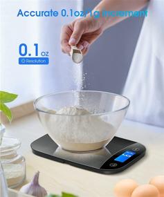 img 2 attached to 🥘 Nicewell Digital Kitchen Scale: Accurate 22lbs Weight Management Tool for Cooking, Baking, and Weight Loss with Sleek Design and Large LCD Screen