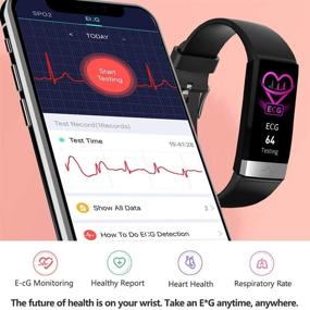 img 3 attached to 📈 MorePro Fitness Activity Tracker: Heart Rate Blood Pressure Monitor, IP68 Waterproof Smart Watch with Blood Oxygen HRV Health Sleep Tracking - Calorie Counter Pedometer for Women Men