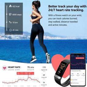 img 1 attached to 📈 MorePro Fitness Activity Tracker: Heart Rate Blood Pressure Monitor, IP68 Waterproof Smart Watch with Blood Oxygen HRV Health Sleep Tracking - Calorie Counter Pedometer for Women Men