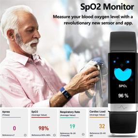 img 2 attached to 📈 MorePro Fitness Activity Tracker: Heart Rate Blood Pressure Monitor, IP68 Waterproof Smart Watch with Blood Oxygen HRV Health Sleep Tracking - Calorie Counter Pedometer for Women Men