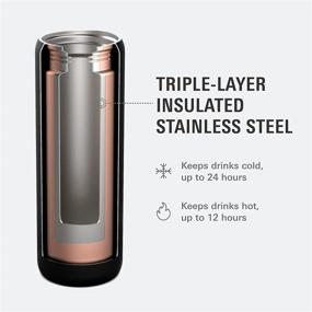 img 2 attached to 🧊 Onyx Avana Beckridge 32-Ounce Stainless Steel Double Wall Insulated Water Bottle