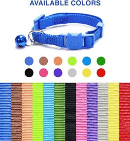 img 2 attached to 🐱 GAMUDA Breakaway Cat Collars - Ultra-Soft Nylon Collar for Cats – Pet Collars - Vibrant and Adjustable Kitten Safety Collars with Bell Set of 12 - Collar para Gato