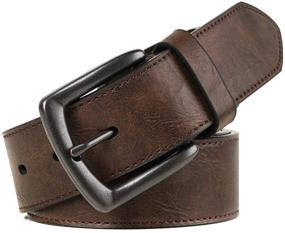 img 3 attached to 👔 ANYWALK Tall Black Mens Belts: Stylish Accessories and Belts for Men