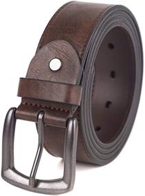 img 4 attached to 👔 ANYWALK Tall Black Mens Belts: Stylish Accessories and Belts for Men