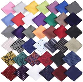 img 3 attached to 🧣 Essential Men's Accessories: Explore our Assorted Colors Pocket Squares Handkerchief Collection