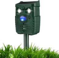 solar-powered ultrasonic dog chaser & animal deterrent with 🐶 motion sensor - effective for cats, dogs, foxes, birds and more! logo