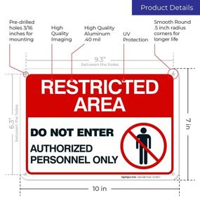 img 2 attached to 🔒 Enhanced Security: Authorized Personnel Only Sign - Restricted Access