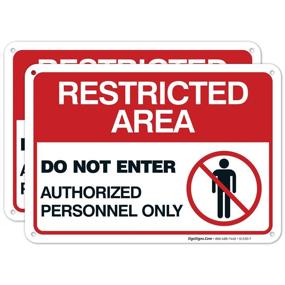 img 4 attached to 🔒 Enhanced Security: Authorized Personnel Only Sign - Restricted Access