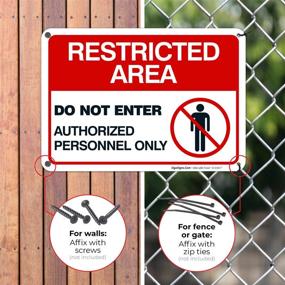 img 1 attached to 🔒 Enhanced Security: Authorized Personnel Only Sign - Restricted Access