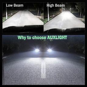img 1 attached to AUXLIGHT D1S HID Xenon Car Headlight Bulbs: 35W High Low Beam Replacement Lights - 6000K Diamond White (2 Pack, 12V Vehicle)