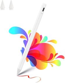 img 4 attached to Превосходный стилус-ручка для iPad Pro и Apple iPads 6/7/8-го поколения, iPad Mini 5-го поколения, iPad Air 3/4-го поколения - отклонение ладони, активное перо (2018-2021)