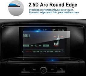 img 1 attached to 📱 GMC Sierra 1500 2500HD 3500HD 7 Inch IntelliLink Car Navigation Screen Protector - High Clarity Tempered Glass - 9H Hardness - [2016-2021]